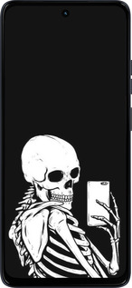 Силиконовый чехол Скелет делает Selfie для Motorola Moto G56 - 6535u-4124 изображение 