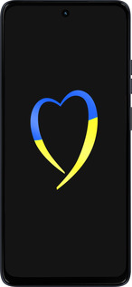 Силиконовый чехол Жёлто-голубое сердце для Motorola Moto G56 - 885u-4124 изображение 