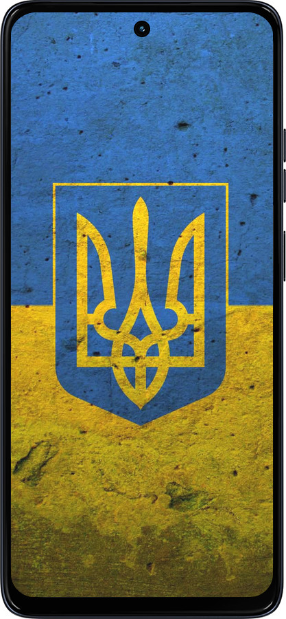 Силиконовый чехол Флаг и герб Украины 2 для Motorola Moto G56 - 378u-4124 изображение 