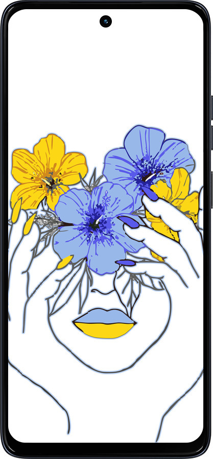 Силиконовый чехол Девушка v4 для Motorola Moto G56 - 5276u-4124 изображение 