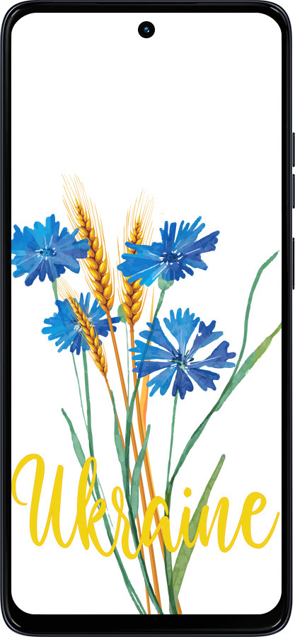 Силиконовый чехол Ukraine v2 для Motorola Moto G56 - 5445u-4124 изображение 