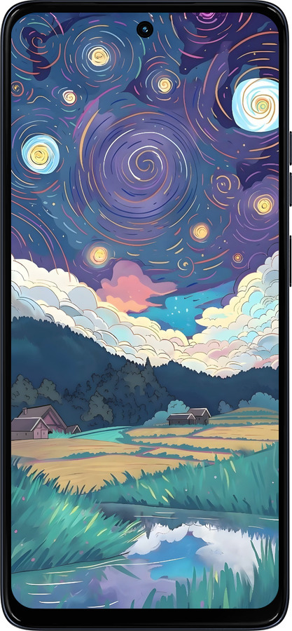 Силиконовый чехол Креативный арт для Motorola Moto G56 - 6322u-4124 изображение 