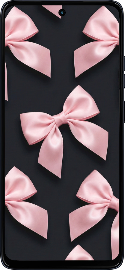 Силиконовый чехол Coquette Ribbons Dark Coquette для Motorola Moto G56 - 6767u-4124 изображение 