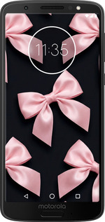 Силиконовый чехол Coquette Ribbons Dark Coquette для Motorola Moto G6 Plus - 6767u-976 изображение 