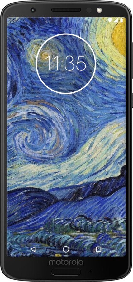 Силіконовий чехол «Зоряна ніч» Вінсента Ван Гога для Motorola Moto G6 Plus - 6433u-976 изображение 