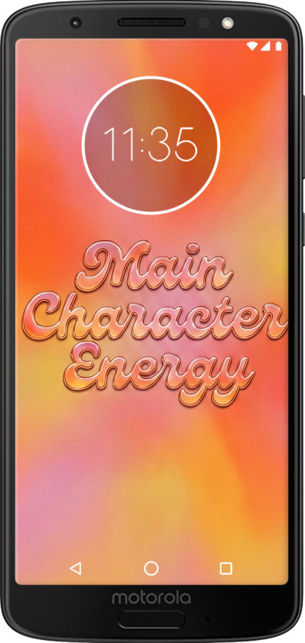 Силіконовий чехол Aura Gradient Main Character Energy Aesthetic Y2K для Motorola Moto G6 Plus - 6783u-976 изображение 