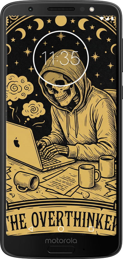 Силиконовый чехол The Overthinker для Motorola Moto G6 - 6774u-982 изображение 