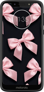 Силиконовый чехол Coquette Ribbons Dark Coquette для Motorola Moto G7 Play - 6767u-1656 изображение 
