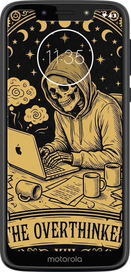 Силиконовый чехол The Overthinker для Motorola Moto G7 Play - 6774u-1656 изображение 