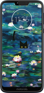 TPU чехол Чехол с изображением водяных лилий Моне и кошек для Motorola Moto G7 Power - 6399b-1657 изображение 
