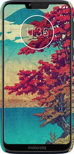 3D пластиковый матовый чехол С изображением природы для Motorola Moto G7 Power - 6469m-1657 изображение 