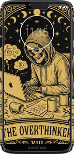 3D пластиковый матовый чехол The Overthinker для Motorola Moto G7 Power - 6774m-1657 изображение 