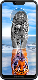 Силиконовый чехол Тигр для Motorola Moto G7 Power - 6016u-1657 изображение 