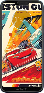 Силиконовый чехол Тачки для Motorola Moto G7 Power - 6288u-1657 изображение 