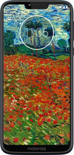 Силиконовый чехол Винсент Ван Гог-Маковое поле для Motorola Moto G7 Power - 6466u-1657 изображение 