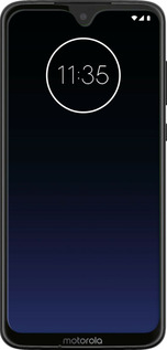 Силіконовий чехол Градієнт у темно-синьому стилі для Motorola Moto G7 - 6542u-1614 изображение 