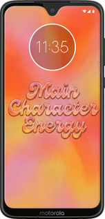 Силиконовый чехол Aura Gradient Main Character Energy Aesthetic Y2K для Motorola Moto G7 - 6783u-1614 изображение 