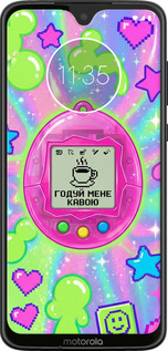 Силіконовий чехол Y2K Aesthetic Retro Pet: Годуй мене кавою для Motorola Moto G7 - 6784u-1614 изображение 