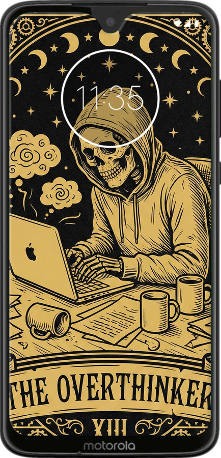 Силиконовый чехол The Overthinker для Motorola Moto G7 - 6774u-1614 изображение 