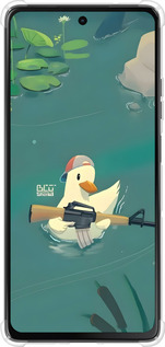 Силикон с усиленными углами чехол Уточка с автоматом для Motorola Moto G75 5G - 6356sp-3890 изображение 