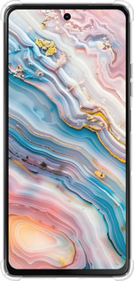 Силикон с усиленными углами чехол Мрамор красивый для Motorola Moto G75 5G - 6376sp-3890 изображение 
