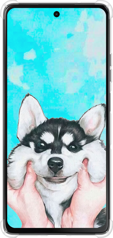 Силикон с усиленными углами чехол Улыбнись для Motorola Moto G75 5G - 4276sp-3890 изображение 