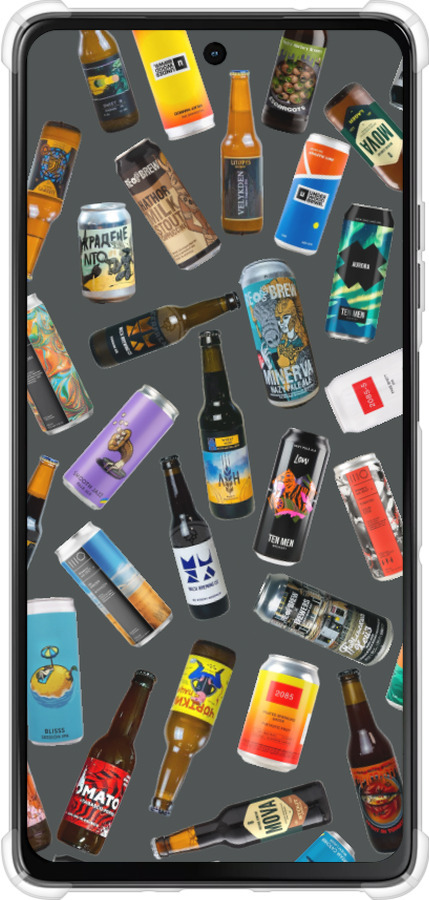 Силіконовий протиударний с посиленими кутами чехол Броварні для Motorola Moto G75 5G - 5879sp-3890 изображение 