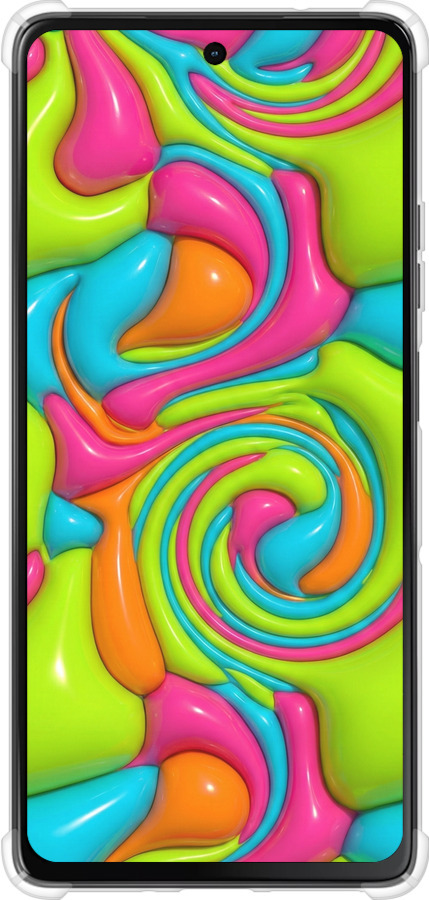 Силіконовий протиударний с посиленими кутами чехол Y2K Jelly Dream для Motorola Moto G75 5G - 6780sp-3890 изображение 