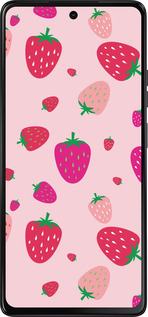 Силіконовий чехол Полунички для Motorola Moto G75 5G - 4332u-3890 изображение 