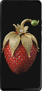 Силиконовый чехол Клубника v3 для Motorola Moto G75 5G - 5638u-3890 изображение 