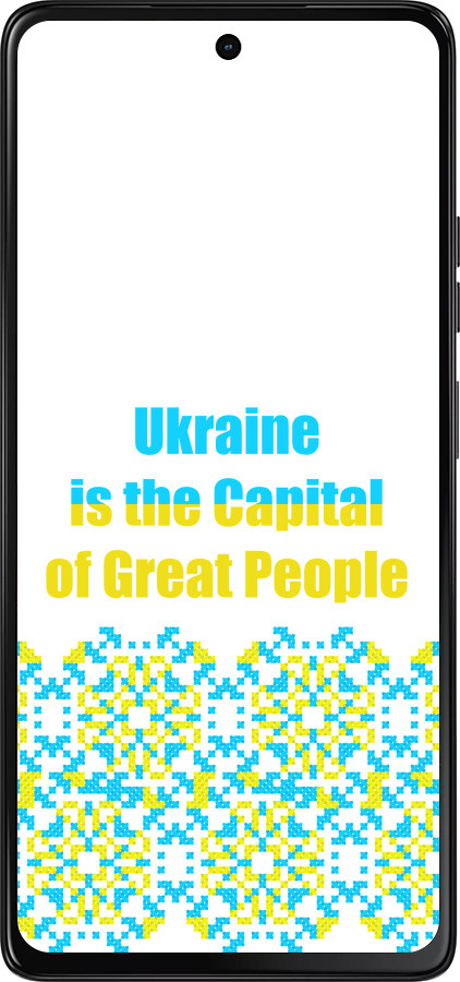 Силіконовий чехол Ukraine  для Motorola Moto G75 5G - 5283u-3890 изображение 