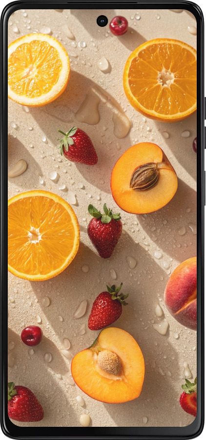 Силіконовий чехол Фрукти 3 для Motorola Moto G75 5G - 6703u-3890 изображение 