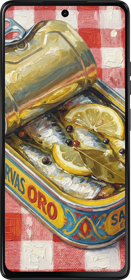 Силіконовий чехол Vintage Sardine Tin Phone для Motorola Moto G75 5G - 6772u-3890 изображение 