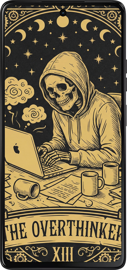 Силиконовый чехол The Overthinker для Motorola Moto G75 5G - 6774u-3890 изображение 