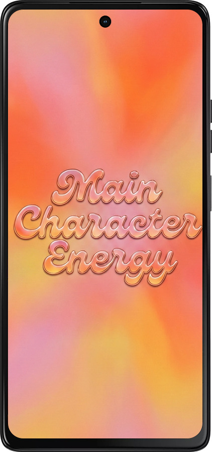Силиконовый чехол Aura Gradient Main Character Energy Aesthetic Y2K для Motorola Moto G75 5G - 6783u-3890 изображение 