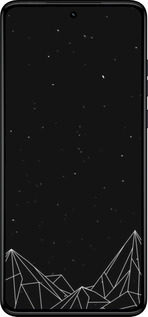 TPU чехол Чорно білі абстрактні гори для Motorola Moto G84 - 6437b-3344 изображение 