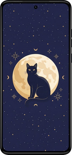 TPU чехол Cute Cat Celestial/Witchy для Motorola Moto G84 - 6787b-3344 изображение 