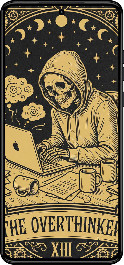 TPU чехол The Overthinker для Motorola Moto G84 - 6774b-3344 изображение 