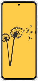 Силикон с усиленными углами чехол Минимализм одуванчики для Motorola Moto G84 - 6449sp-3344 изображение 