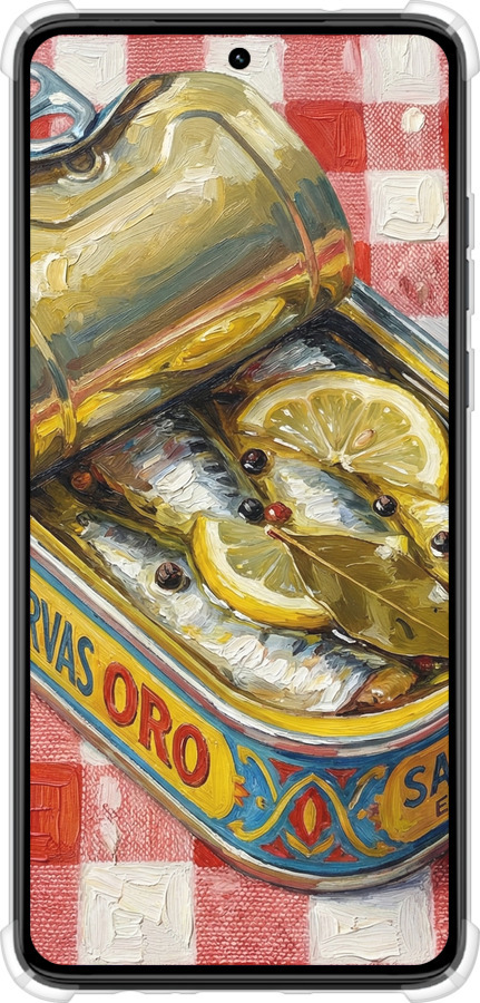 Силіконовий протиударний с посиленими кутами чехол Vintage Sardine Tin Phone для Motorola Moto G84 - 6772sp-3344 изображение 