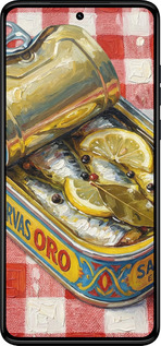 Силиконовый чехол Vintage Sardine Tin Phone для Motorola Moto G84 - 6772u-3344 изображение 