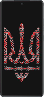 TPU чехол Герб - вышиванка на черном фоне для Motorola Moto G85 5G - 1196b-3780 изображение 