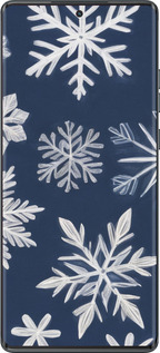 TPU чехол Снежинки для Motorola Moto G85 5G - 5821b-3780 изображение 