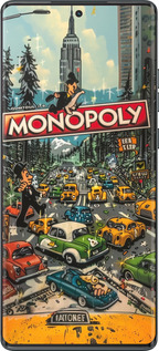 TPU чехол Городской драйв Monopoly для Motorola Moto G85 5G - 6088b-3780 изображение 