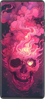 TPU чехол Череп арт для Motorola Moto G85 5G - 6385b-3780 изображение 