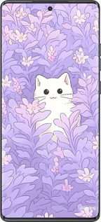 TPU чехол Котик в цветах для Motorola Moto G85 5G - 6390b-3780 изображение 