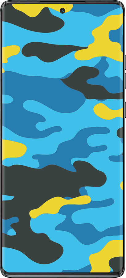 TPU чехол Желто-голубой камуфляж для Motorola Moto G85 5G - 1084b-3780 изображение 