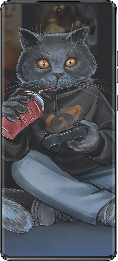 TPU чехол gamer cat для Motorola Moto G85 5G - 4140b-3780 изображение 