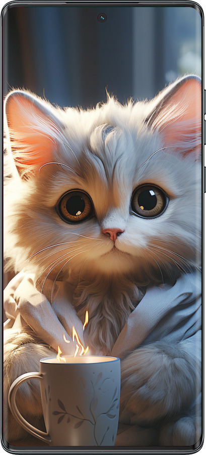 TPU чехол White cat для Motorola Moto G85 5G - 5646b-3780 изображение 