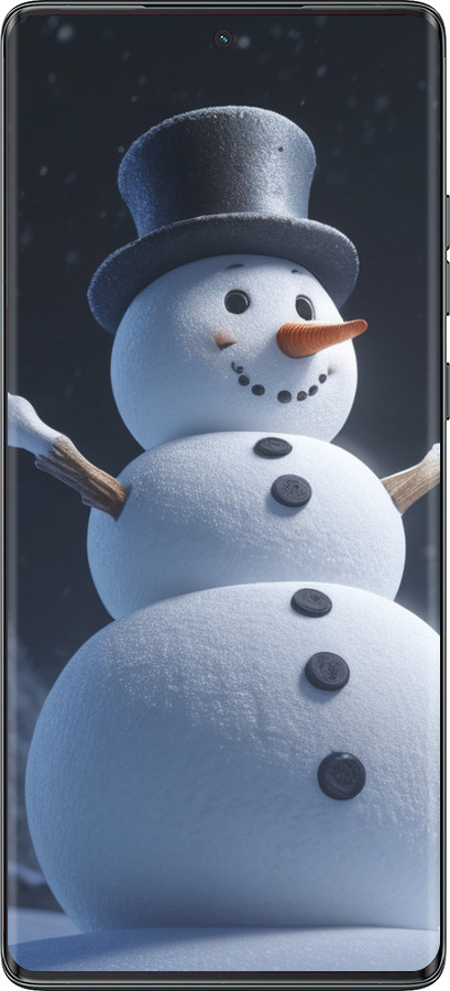 TPU чехол Снеговик для Motorola Moto G85 5G - 5826b-3780 изображение 